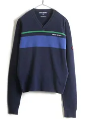 90s オールド ■ POLO SPORT ラルフローレン ボーダー Vネック 