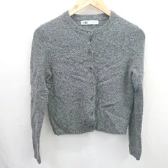◇ ⊆ ZARA ザラ 長袖 ニット カーディガン サイズS ダークグレー系 レディース E  【1506180006065】