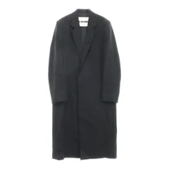 JIL SANDER (ジルサンダー) 22SS 1ボタン ノッチドラペル マキシ丈 ウールロングチェスターコート ブラック JSMU105101MU20200021のサムネイル