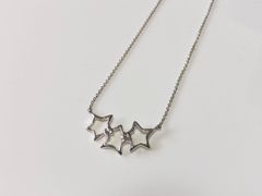 【管理番号125】 TIFFANY＆Co. ティファニー  トリプルスター スリースター ネックレス  SV925 シルバー925 全長43.5㎝