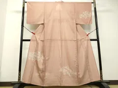 未着用　付け下げ　夏用　絽　短冊　鷺　鶴　金彩　パープル系　着物　052w d 未着用 付け下げ 夏用 絽 短冊 鷺 鶴 金彩 パープル系 着物 052w d