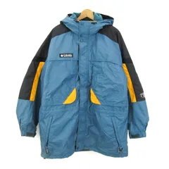 コロンビア マウンテンパーカー ジャケット アウトドア アウター ライナーあり メンズ Lサイズ グリーン系 Columbia 【中古】