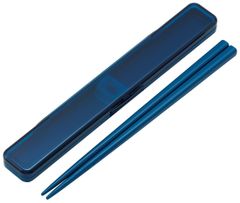 箸 スケーター(Skater) 箸箱 セット オーシャンブルー 18cm 抗菌 大人用 日本製 ABC3AG-A