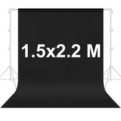 新着商品 Lightdow 撮影用背景布 150cm×220cm 折りたたみ バックペーパー 黒 暗幕 無反射 無地 不透明 全身撮影 人物撮影 背景布 シワが付きにくい 写真撮影 商品撮影