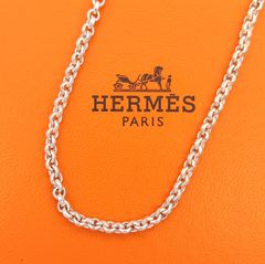 超美品】HERMES エルメス チェーンネックレス セリエ 50