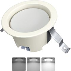 ICHIYO ledダウンライト 100φ 調光 SB形 天井埋込型 昼白色 3段階調光 ledダウンライト5W 500LM 浅型6H 白熱球40形相当 照明器具 キッチン、台所、玄関、部屋、リビング、商店、バー、カラオケ 適用 (1個セット)