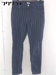 ◇ MACPHEE マカフィー TOMORROWLAND ストライプ パンツ サイズ36 ブルー系 レディース  【1109130006254】