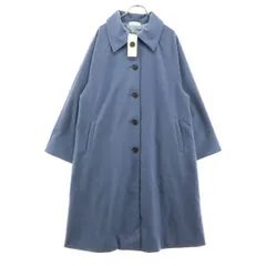 calmoo カルムー 長袖 ロングコート F ブルー レディース 古着