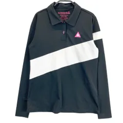 サイズ：L LE COQ GOLF ルコックゴルフ  長袖ポロシャツ  ブラック系 [240101470521] ゴルフウェア レディース ストスト