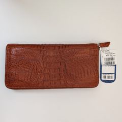 【激安】ロダニア Rodania◇クロコダイルカイマン・テール・ラウンドファスナー長財布◆国内仕入品