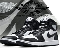 NIKE AIR JORDAN 1 HIGH GOLF white/black dq0660-101 ゴルフシューズ AJ1 ハイカット スパイクレス ブラック ホワイト パンダ