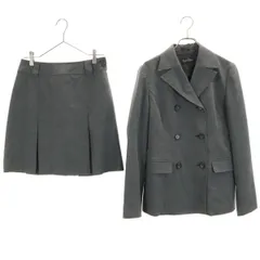 EASTBOY イーストボーイ ダブルブレスト スカートスーツ 上下 セットアップ 9 グレー レディース 古着
