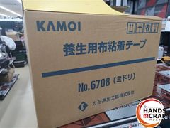 【未使用】KAMOI 養生用布粘着テープ No.6708(ミドリ) 60巻入り　25mm×25m【ハンズクラフト宮崎新名爪店】 □【未使用】KAMOI 養生用布粘着テープ No.6708(ミドリ) 60巻入り 25mm