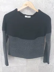 ◇ Harriss ハリス ニット 長袖 セーター 36 ブラック *  【1002799838894】