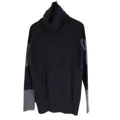 ツモリチサト TSUMORI CHISATO 18AW バイカラー ロングタートルネック リブニットカットソー チュニック レディース JPN：2 のサムネイル