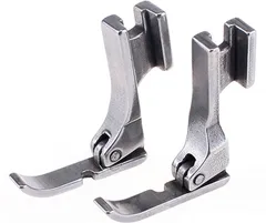 AsaEimar 職業用・工業用ミシン 押さえ 幅細 0.5cm 片押さえ 左右セット ファスナー押さえ 細押さえ ミシン用部品