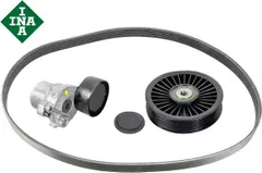 【M's】 W205 ベンツ Cクラス C180 C200 C250 C300 C350e M274 直4 INA タイミングベルトキット 3点 セット パーツ 部品 ベルトテンショナー ファンベルト プーリー 529044310 529.0443.10のサムネイル