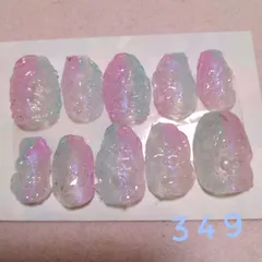 偏光うねうねクボミネイルチップ　思わず自慢したくなる新感覚ネイル　　　　　　　　　349