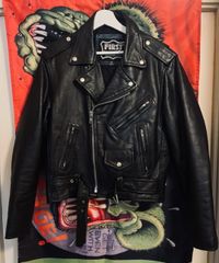 First Genuine Leather ダブルライダース 38 Black shott