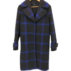 アルマーニエクスチェンジ ARMANI EXCHANGE チェック柄 パイピングロングコート レディース import：M のサムネイル
