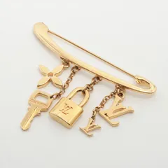 ■極美品■ルイヴィトン■ブロッシュ エバングル ヌリス ピン ブローチ■M64906 ゴールド アクセサリー スーツ メンズ TFT 0912-T32【中古】のサムネイル