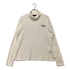 中古 メンズ キャロウェイ Callaway 長袖シャツ L 白 ホワイト ハイネック 秋冬