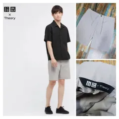 正規品 Theory(セオリー) UNIQLO(ユニクロ) 感嘆符 イージー ハーフパンツ ショートパンツ ／ （ 35 37 ）