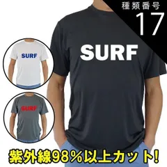 種類17:WHITE/XL 男女兼用 Ｔシャツタイプ半袖ラッシュガード サーフＴシャツ メンズ/レディース UPF50+ SURFロゴ1 サーフィンワールドオリジナル 男女兼用 男性用 UVカットのサムネイル