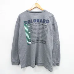 XL/古着 ジャンスポーツ 長袖 ビンテージ Tシャツ メンズ 00s コロラド フットボール 大きいサイズ コットン クルーネック グレー 霜降り 2のサムネイル