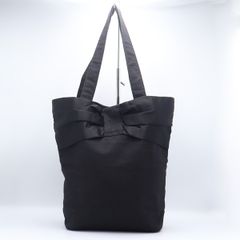 Yves Saint Laurent トートバッグ ナイロン ブラック リボン - メルカリ