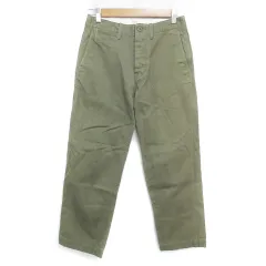 ビーミングバイビームス B:MING LIFE STORE by BEAMS ミリタリーパンツ テーパードパンツ ロング丈 ボタンフライ S カーキ /FF7