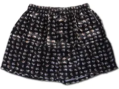 タイシルク　メンズトランクス　像柄　2枚セット（黒）