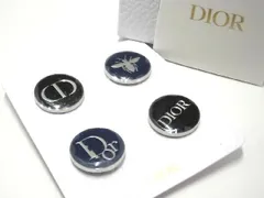 ■新品■未使用■ ChristianDior クリスチャンディオール ピンブローチ バッジ アクセサリー 4点セット ブラック系 ネイビー系 AH3126UZのサムネイル