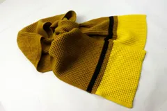 ユニクロ マルニ コラボ ポップコーン ニット フードマフラー ウール混 ブランド 小物 レディース ブラウン×イエロー UNIQLO 【中古】