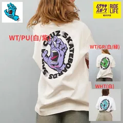 【ムラスポ公式】SANTACRUZ サンタクルーズ 半袖 Tシャツ レディース バックプリント ユニセックス WT/PU(白/紫) WT/GR(白/緑) WHT(白) 502252431 ムラサキスポーツ限定