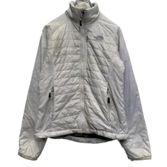 THE NORTH FACE 中綿 ジップアップ ナイロンジャケット XS レディース ライトグレー ノースフェイス 古着卸 アメリカ仕入 a610-5436