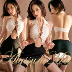 Tバック付きセクシーOL秘書女教師制服コスプレ衣装　職業系ミニスカ　ボディスーツ　セクシーランジェリーボディコン　イベント仮装　写真撮影　部屋着　ルームウエア　ハロウインコスプレ大人レディース　キャバドレス　勝負下着　在宅コスプレ ステージ 彼女へのプレゼント