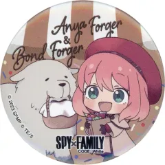 【中古】バッジ・ピンズ アーニャ・フォージャー＆ボンド・フォージャー オリジナル缶バッジ 「劇場版 SPY×FAMILY CODE： White」 ファミリーマート限定 対象商品購入特典