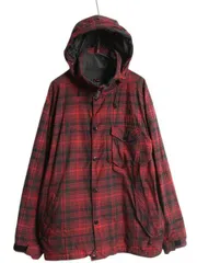 【お得なクーポン配布中!】 US企画 ノースフェイス HYVENT マウンテンパーカー ジャケット メンズ L / アウトドア チェック フード ナイロン ブルゾン スキー ウエア