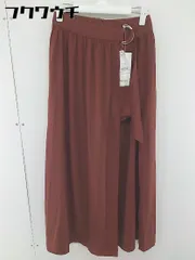 ◇　●美品●　◎ EGOIST エゴイスト タグ付き　ラップ風 ロング フレア スカート サイズ1 ブラウン レディース  【中古】 【1106110005696】