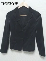 ◇ BALLSEY ボールジィ TOMORROWLAND 2B シングル コーデュロイ 長袖 テーラード ジャケット サイズ38 ブラック レディース 【中古】 【1002800691883】