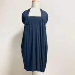 #anc  ダナキャラン DONNAKARAN カットソー S 紺 ノースリーブ ホルターネック レディース [740560]のサムネイル