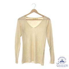 PRISTINE gents カシミヤコットン無縫製長袖Uネック/男女兼用 - メルカリ