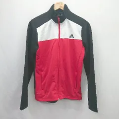 ◇ Θ adidas アディダス スポーツ 長袖 フルジップジャージ上 サイズ160 ブラック系 キッズ E  【1506230030743】