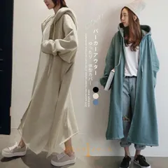 コート ロング レディース コーディガン 秋 ジップパーカー スウェット ロング丈 フード付き ロングコート パーカー アウター カジュアル ゆったり 体型カバー 30代 40代 50代 wxiaoyun77