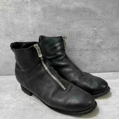 GUIDI PL1 FRONT ZIP BOOT フロントジップ ブーツ ブラック SIZE 42 グイディ 
