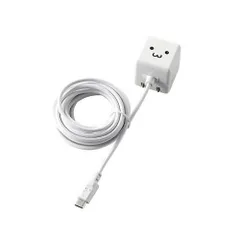 【新品】 エレコム ケーブル一体型スマホ用AC充電器(長寿命・1A) MPA-ACMAC255WF