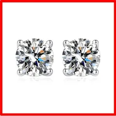 【送料無料 】Style: 5MM (4爪） [SXT.YUME] ピアス レディース スワロフスキージルコニア採用 金属アレルギー対応 シンプル 一粒 アレル