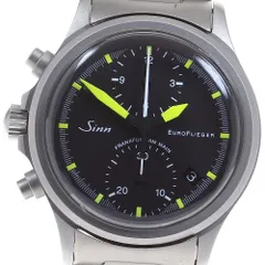 ジン Sinn 356 ユーロ フリーガー クロノグラフ デイデイト 自動巻き メンズ良品箱・保証書付き_815343