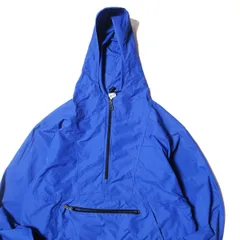 90's LLビーン ナイロン アノラックパーカー 青 (M) ブルー カタディンタグ フード プルオーバー 90年代 旧タグ オールド L.L.Bean アメリカ古着 USED ビンテージ ヴィンテージ